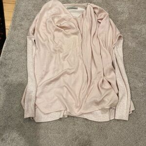 All Saints Blush Pink Drape Blouse